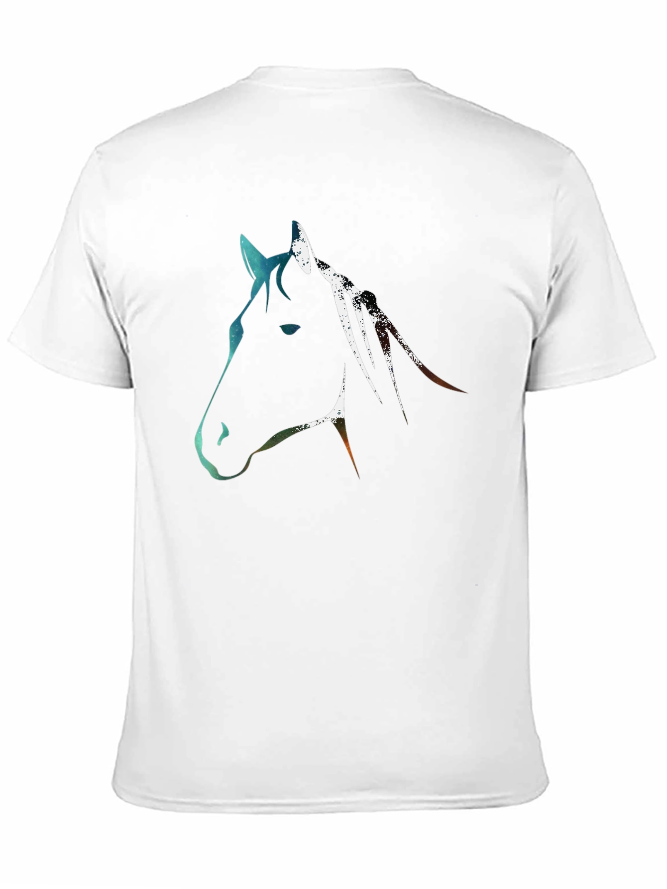 Abstract Horse Graphic Tee - Black