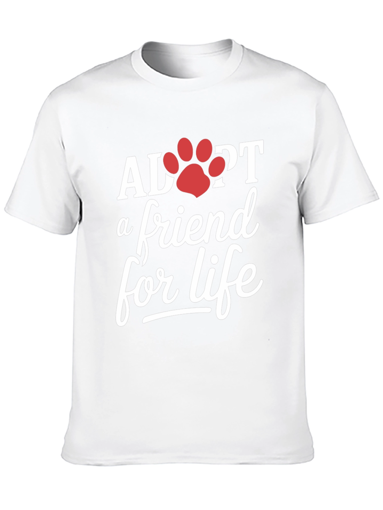 Adopt a Friend for Life Black T-Shirt