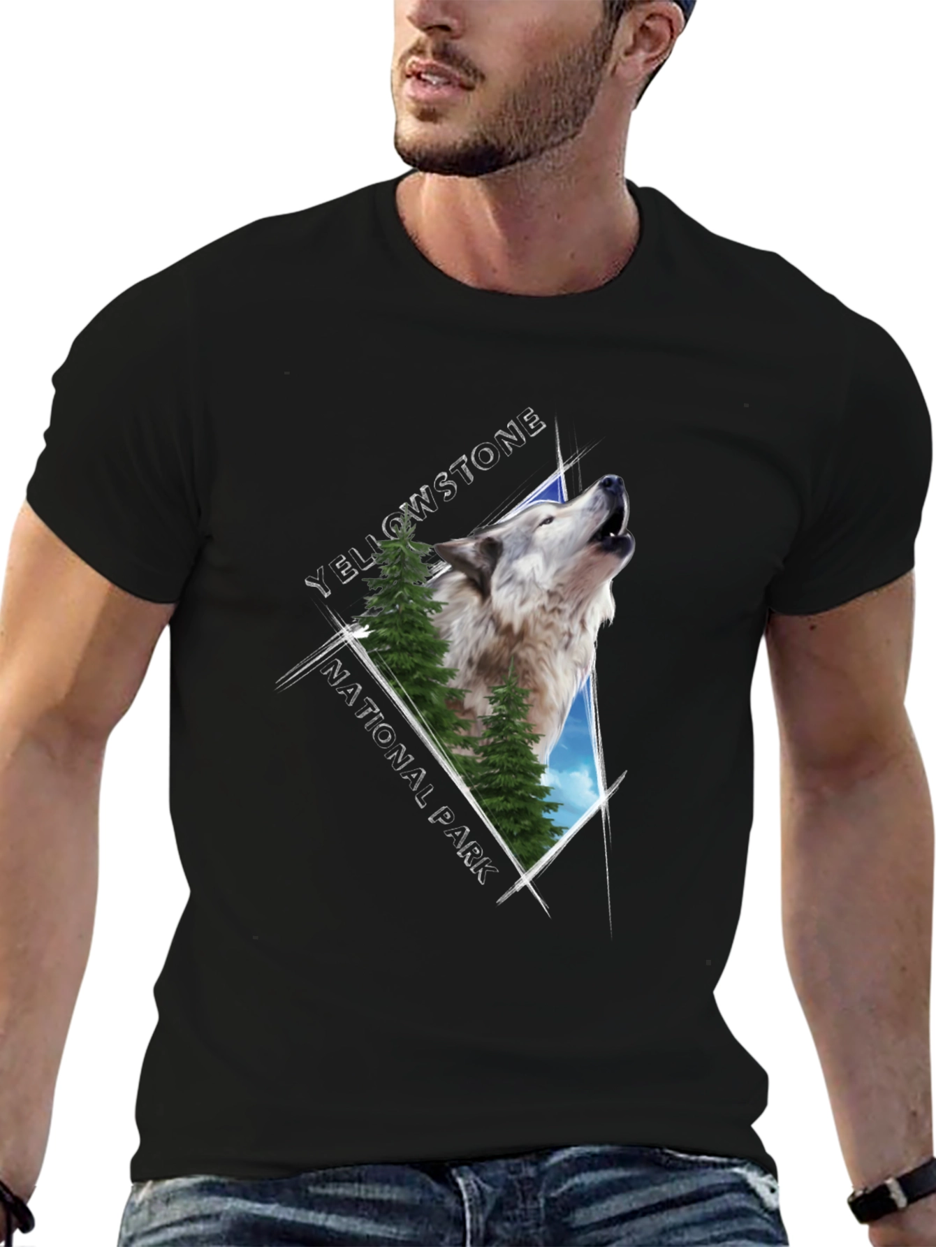 Yellowstone Wolf Graphic Tee