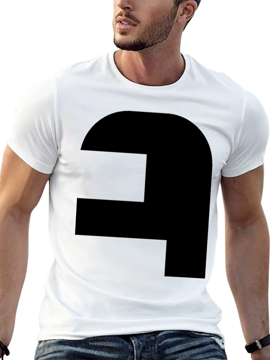 Geometric Graphic Tee - Modern Style