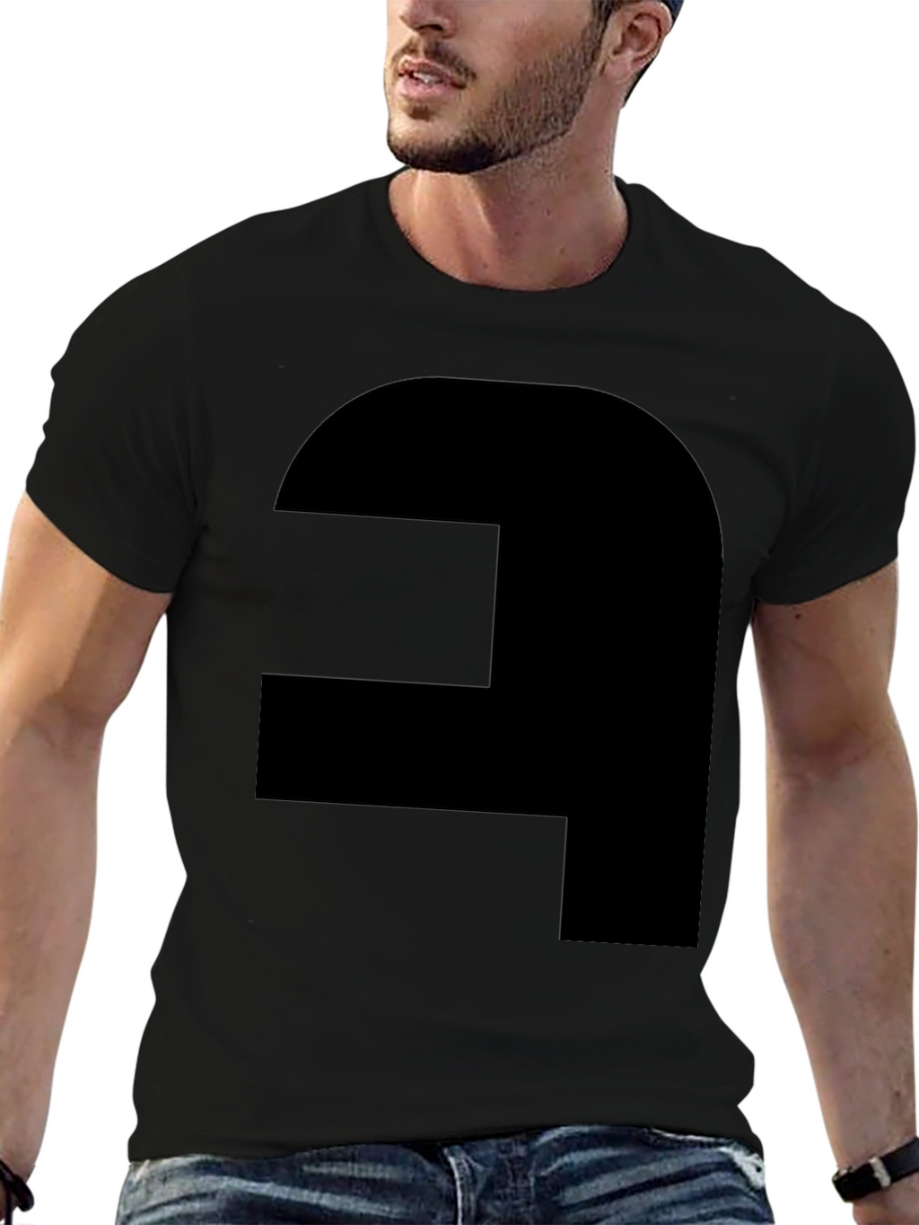 Geometric Graphic Tee - Modern Style