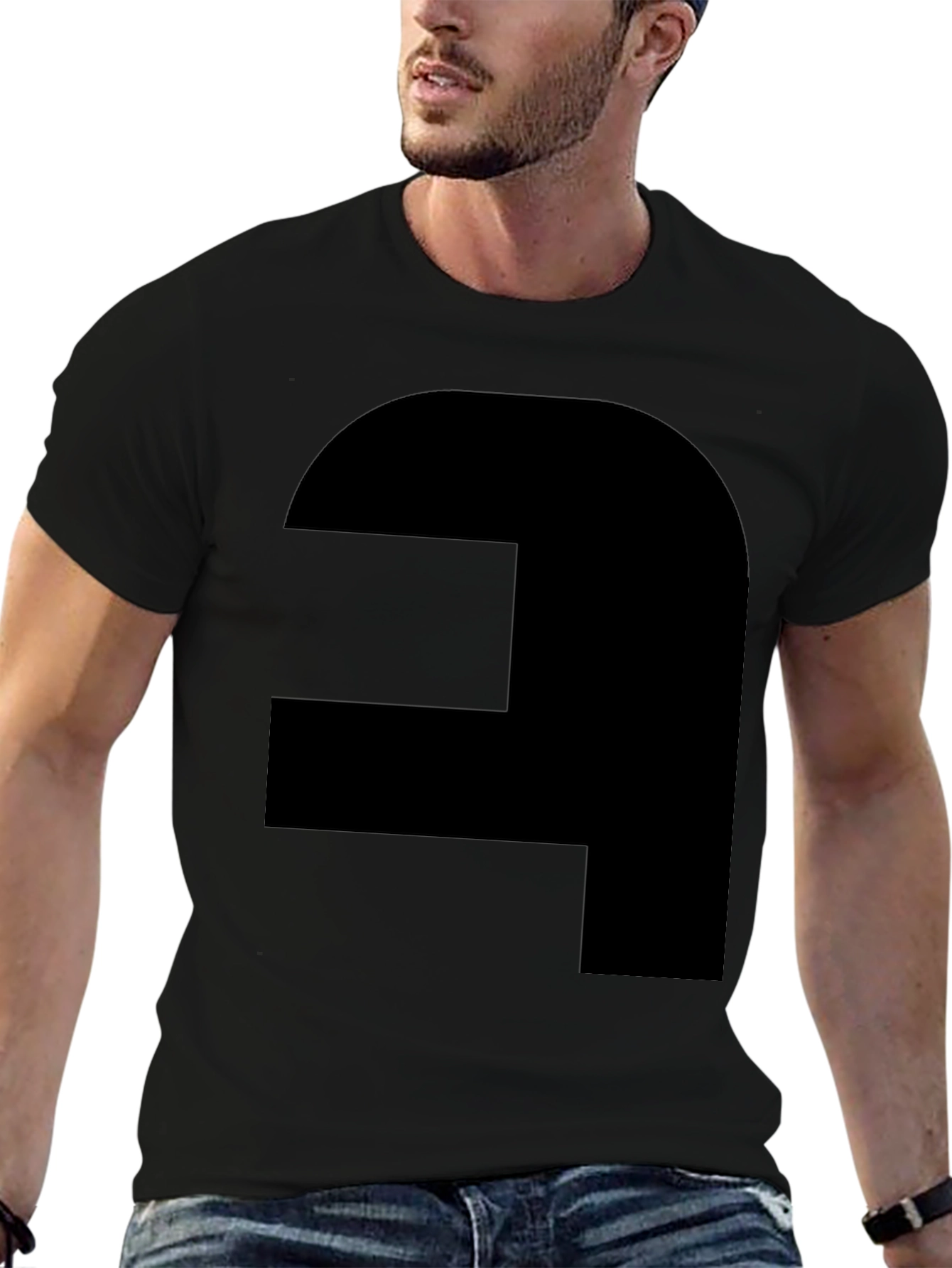 Geometric Graphic Tee - Modern Style