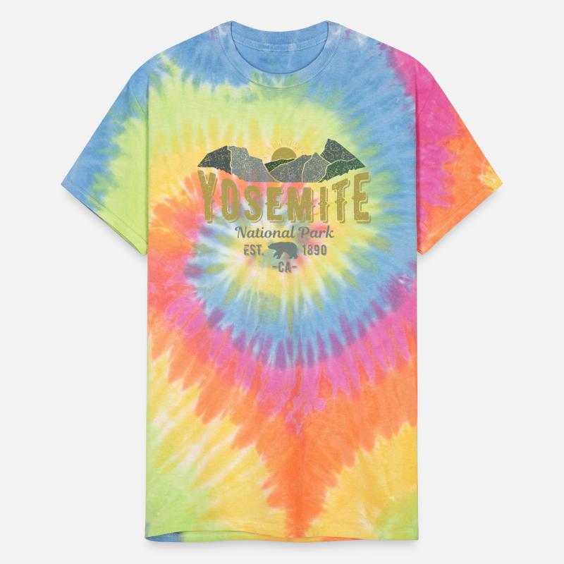 Yosemite National Park Vintage Mountains Walking