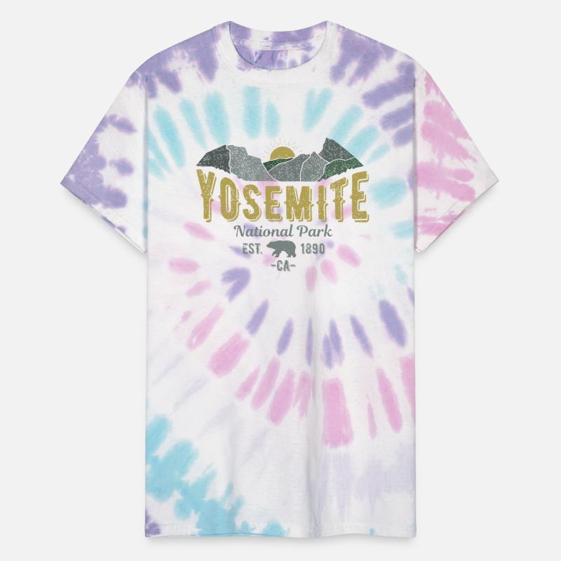 Yosemite National Park Vintage Mountains Walking