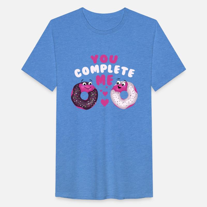 You complete me! Love donut couple Valentine's Day