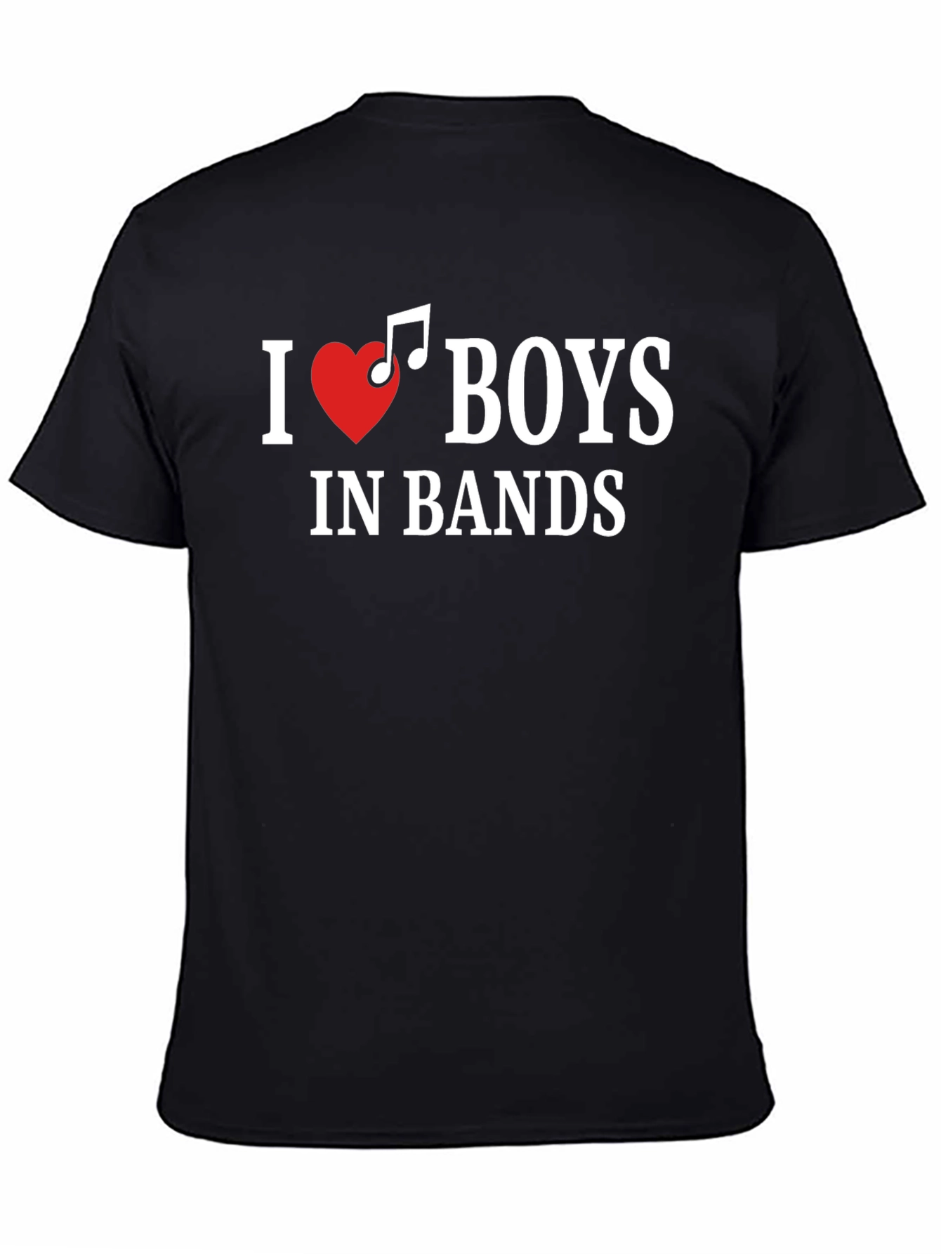 I Love Boys in Bands T-Shirt - Trendy Music Lover Tee