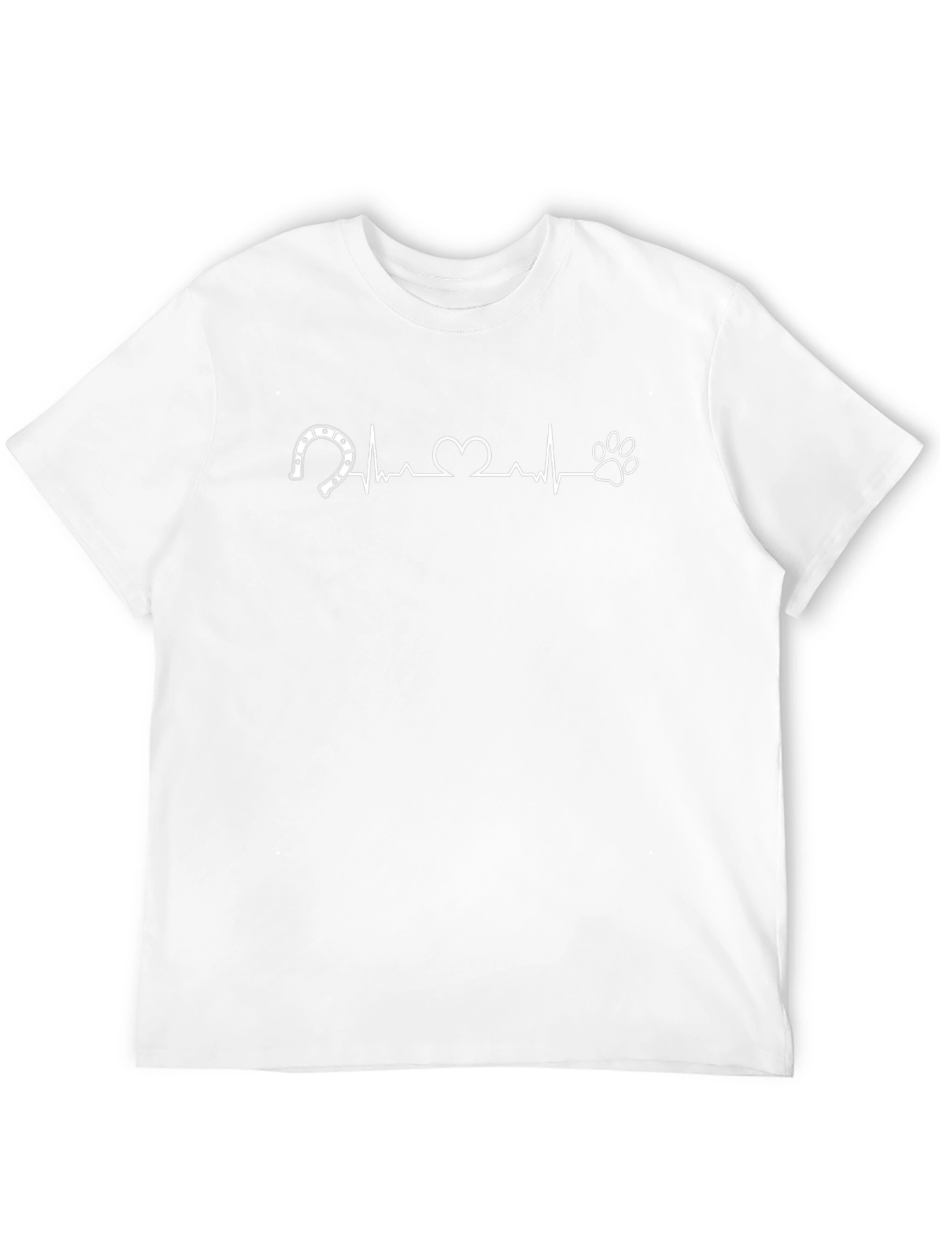 Horse & Paw Print Heartbeat T-Shirt
