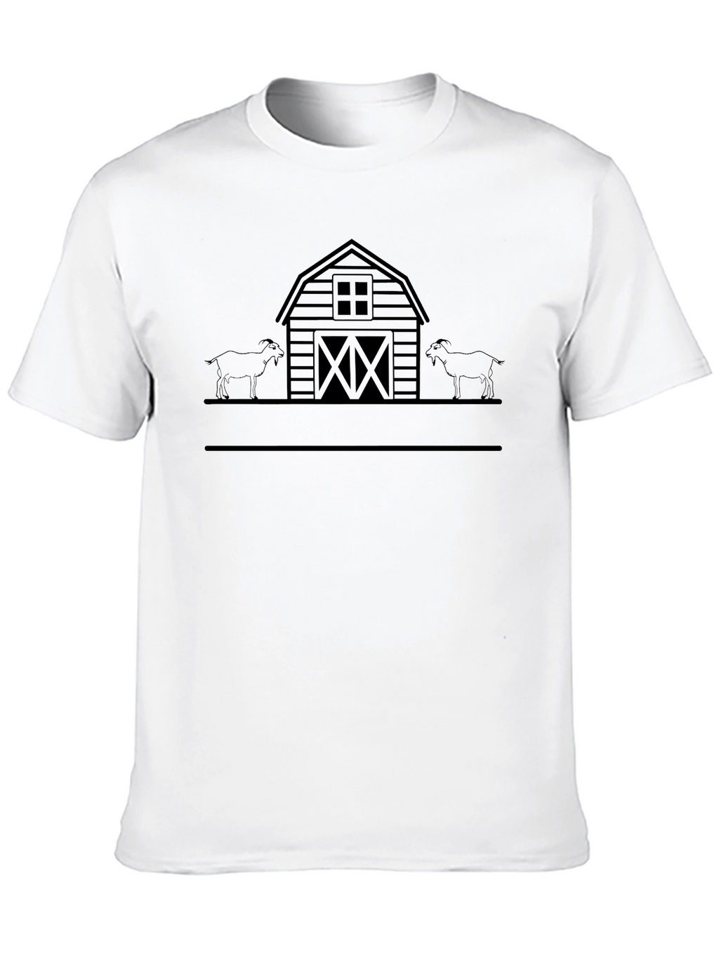 Goat Barn Silhouette T-Shirt - Unisex Design