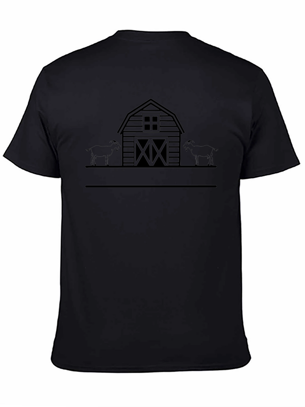 Goat Barn Silhouette T-Shirt - Unisex Design