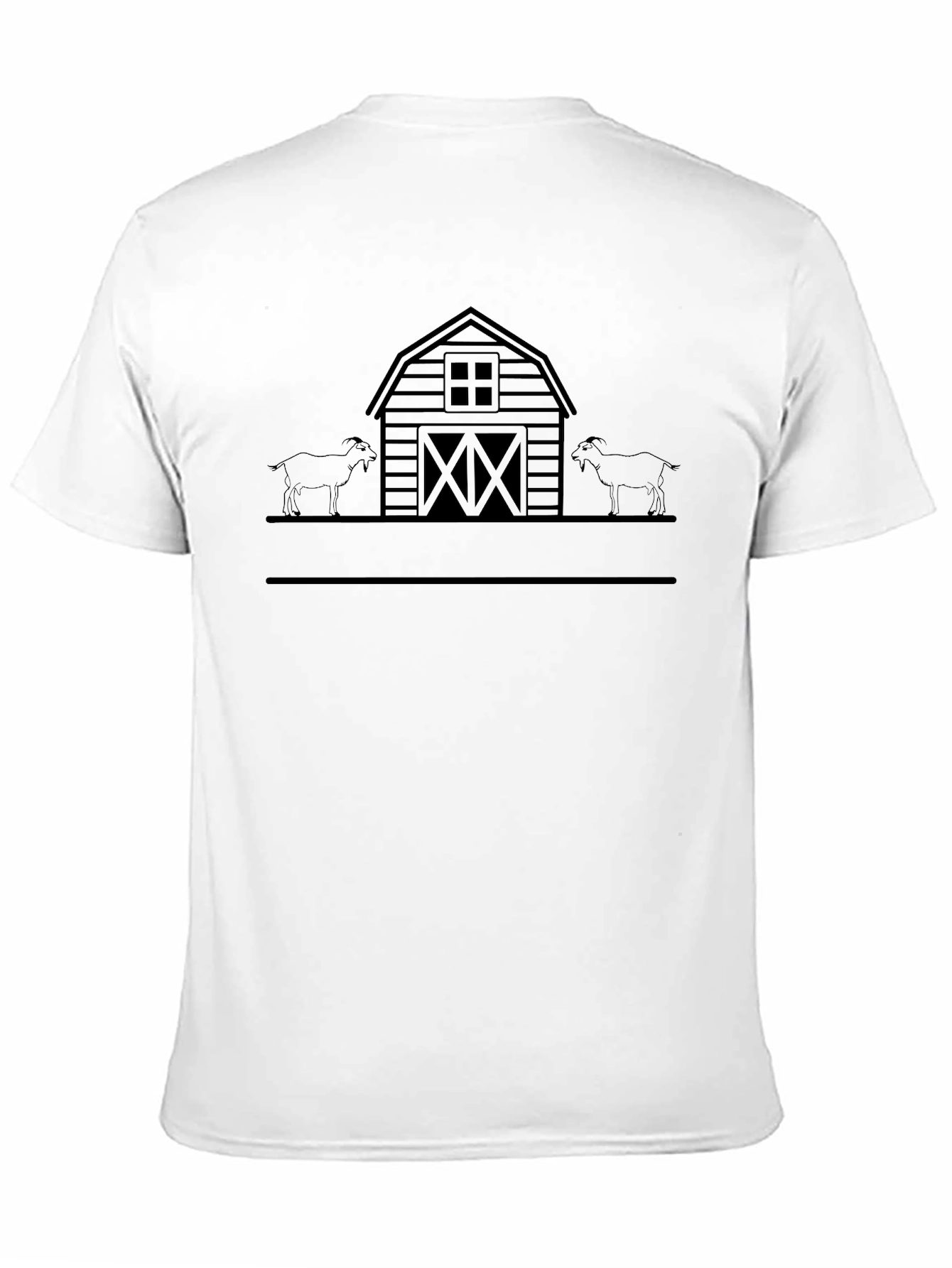 Goat Barn Silhouette T-Shirt - Unisex Design
