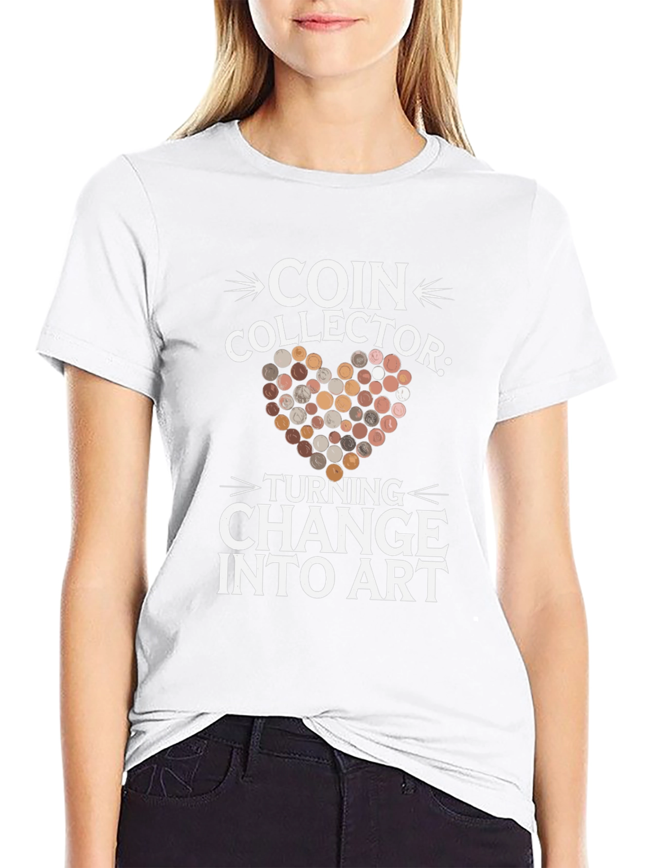 Coin Collector Turning Change into Art T-Shirt