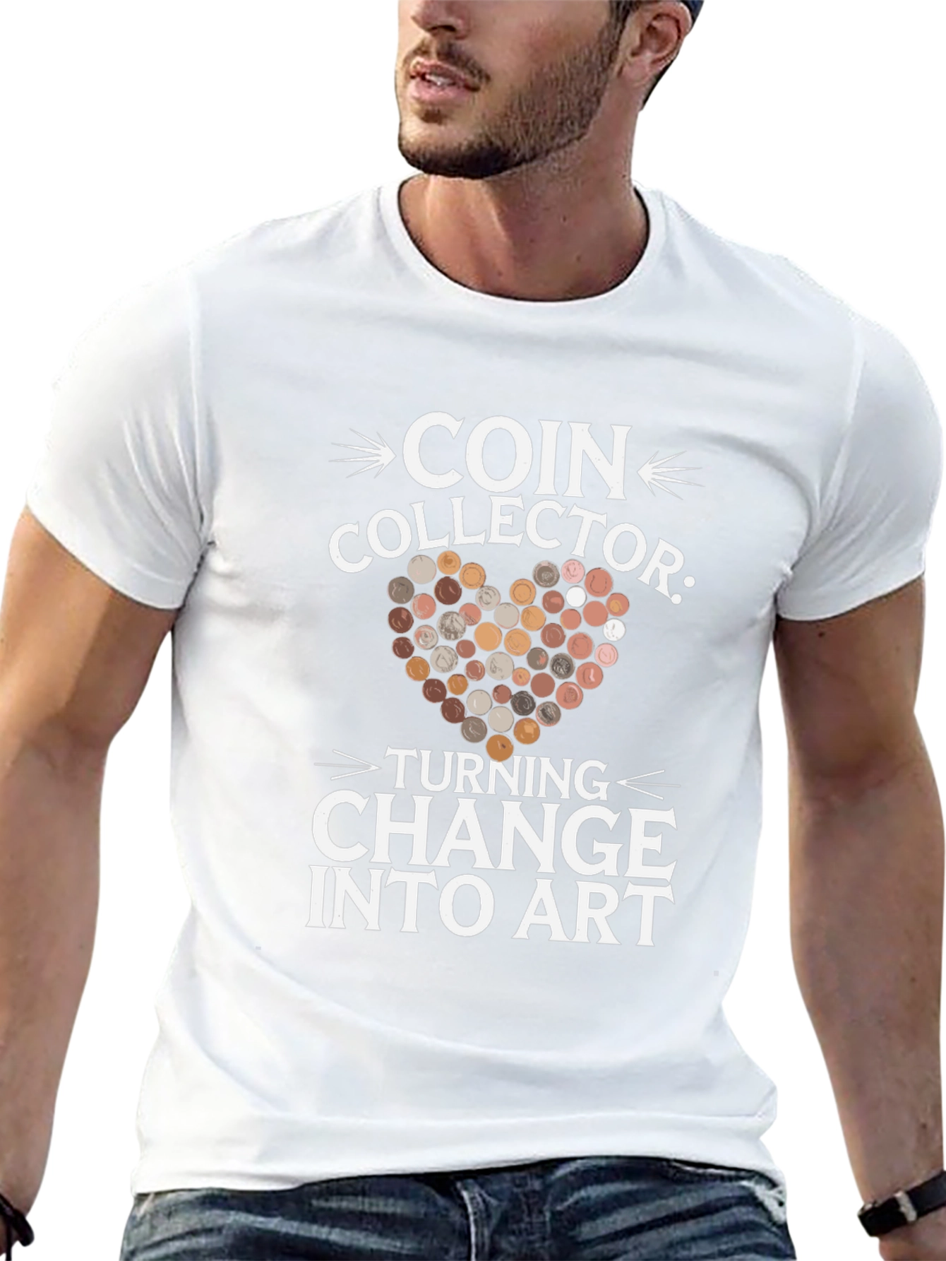 Coin Collector Turning Change into Art T-Shirt