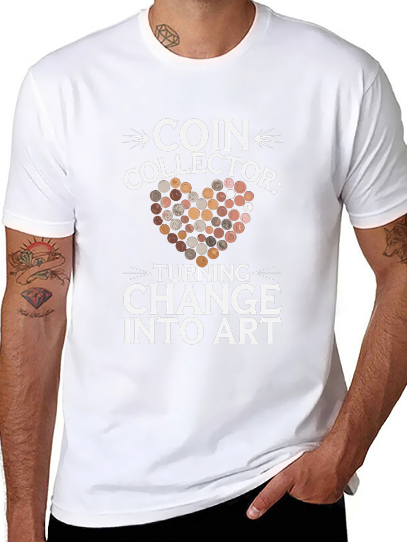 Coin Collector Turning Change into Art T-Shirt