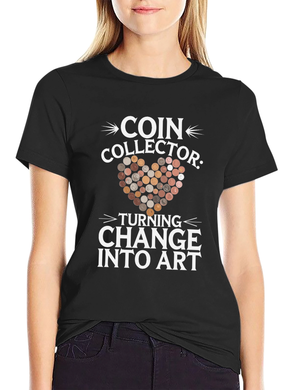Coin Collector Turning Change into Art T-Shirt