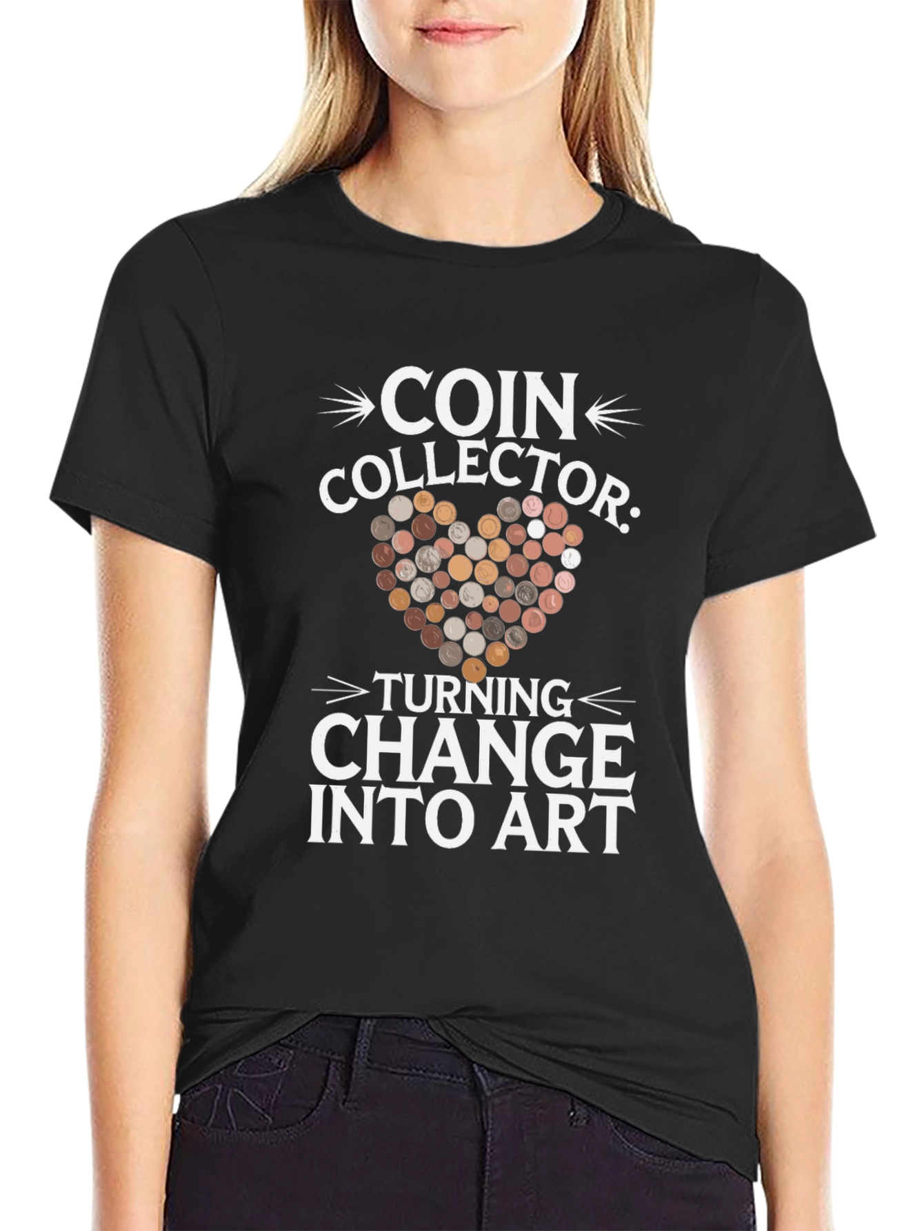 Coin Collector Turning Change into Art T-Shirt