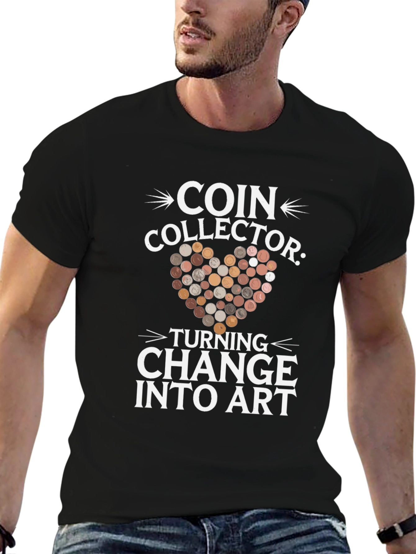 Coin Collector Turning Change into Art T-Shirt