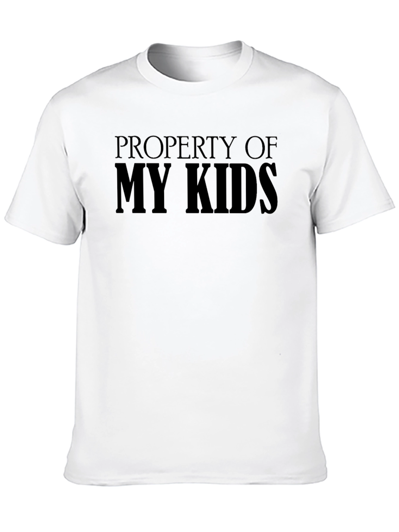 Property of My Kids Black Graphic T-Shirt