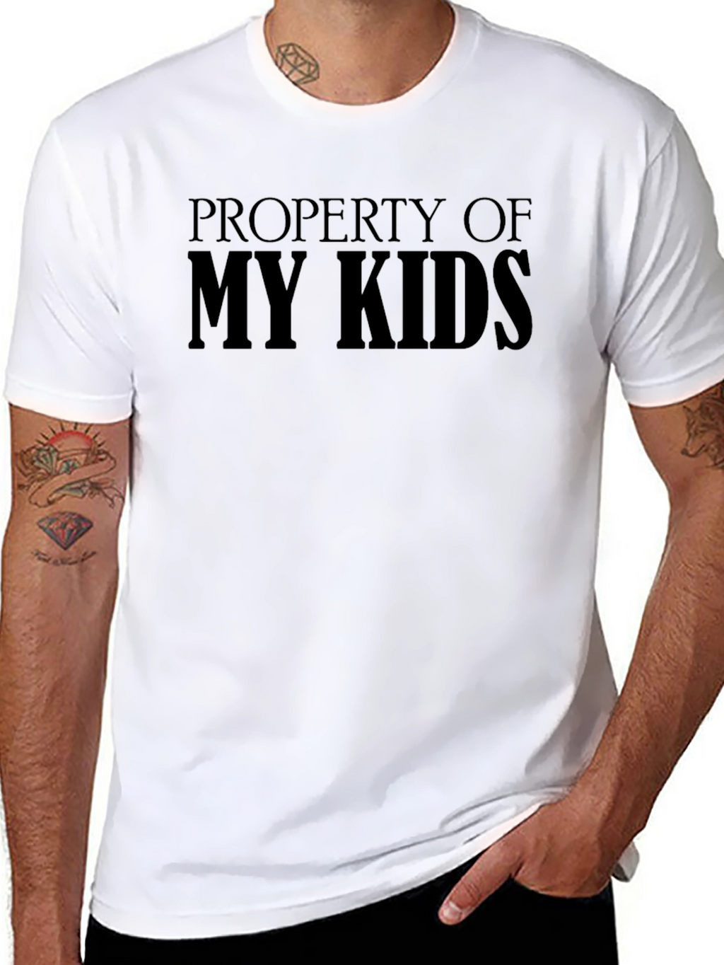 Property of My Kids Black Graphic T-Shirt