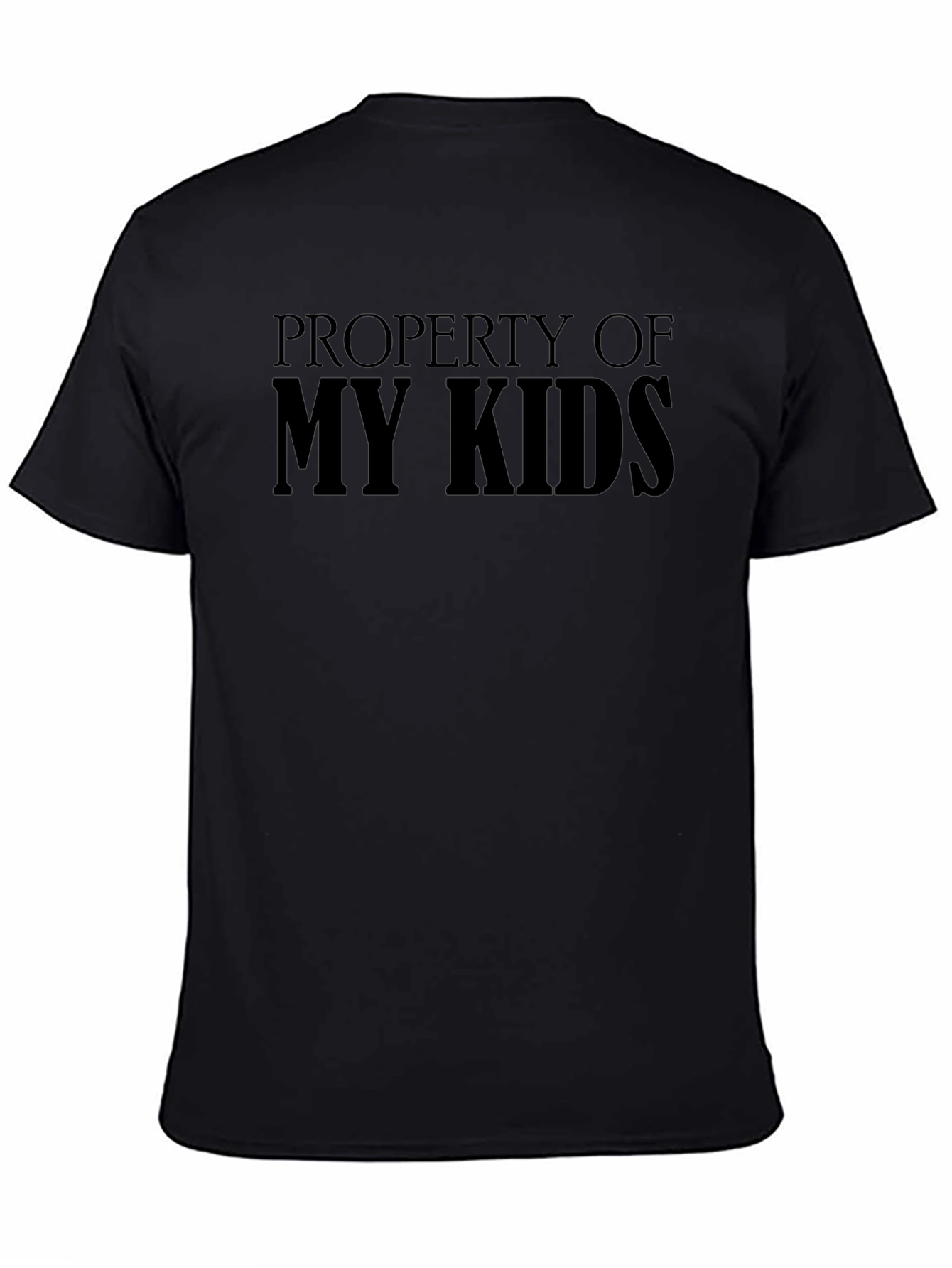 Property of My Kids Black Graphic T-Shirt