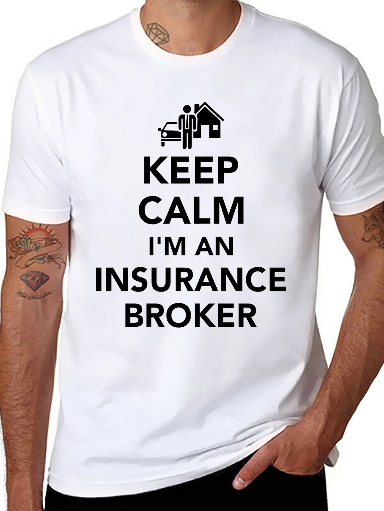 Keep Calm Im an Insurance Broker T-Shirt