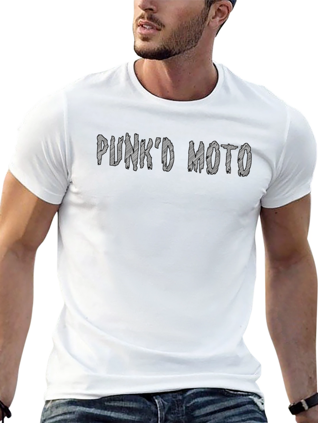 Punkd Moto Black Graphic Tee