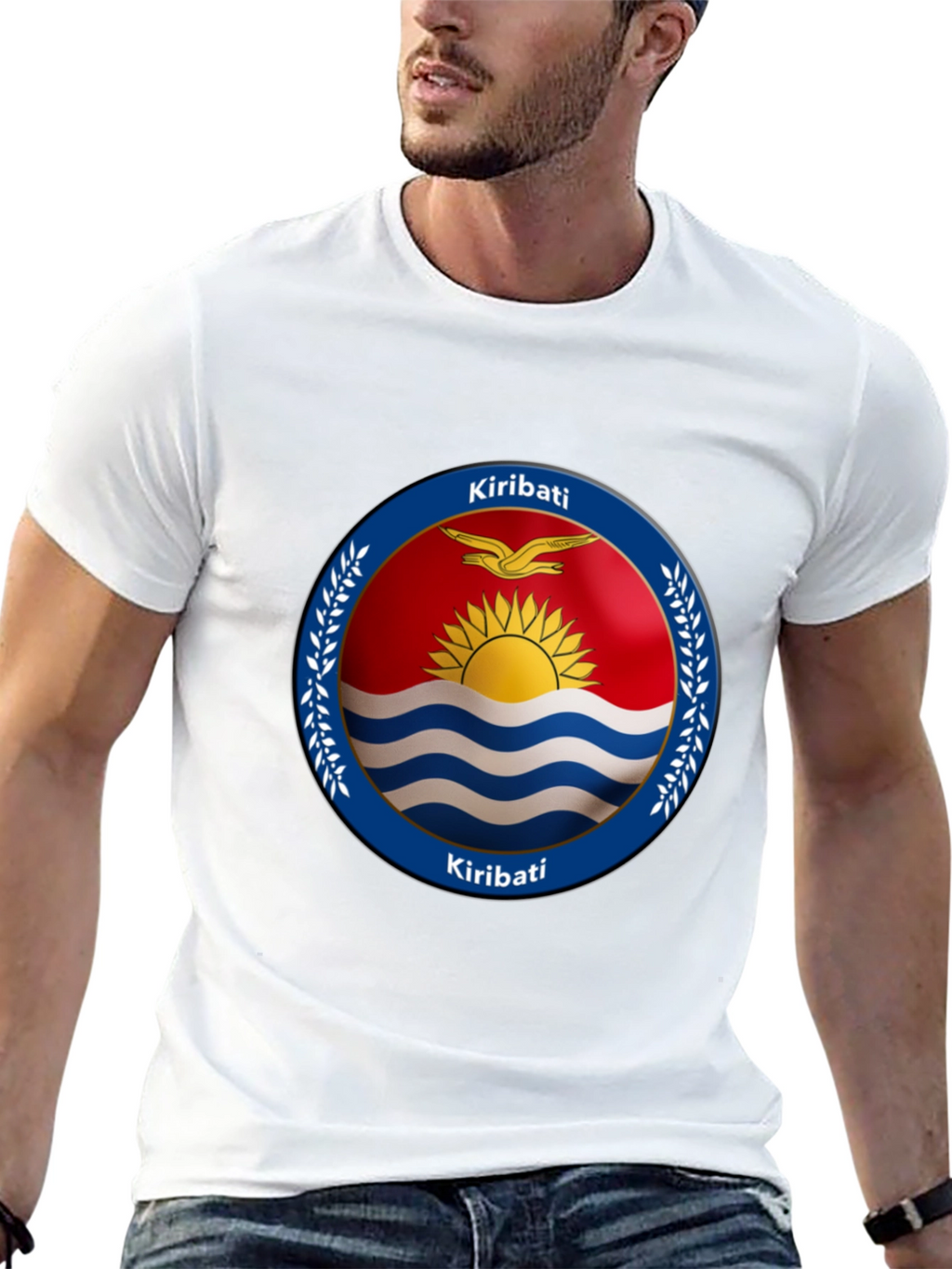 Kiribati Flag T-Shirt - Black