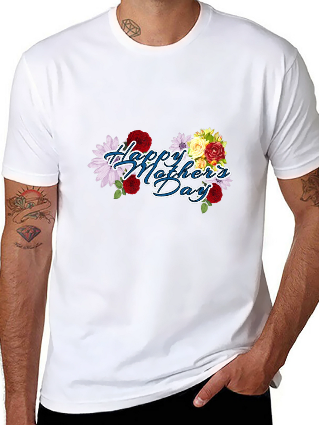 Happy Mothers Day Floral T-Shirt