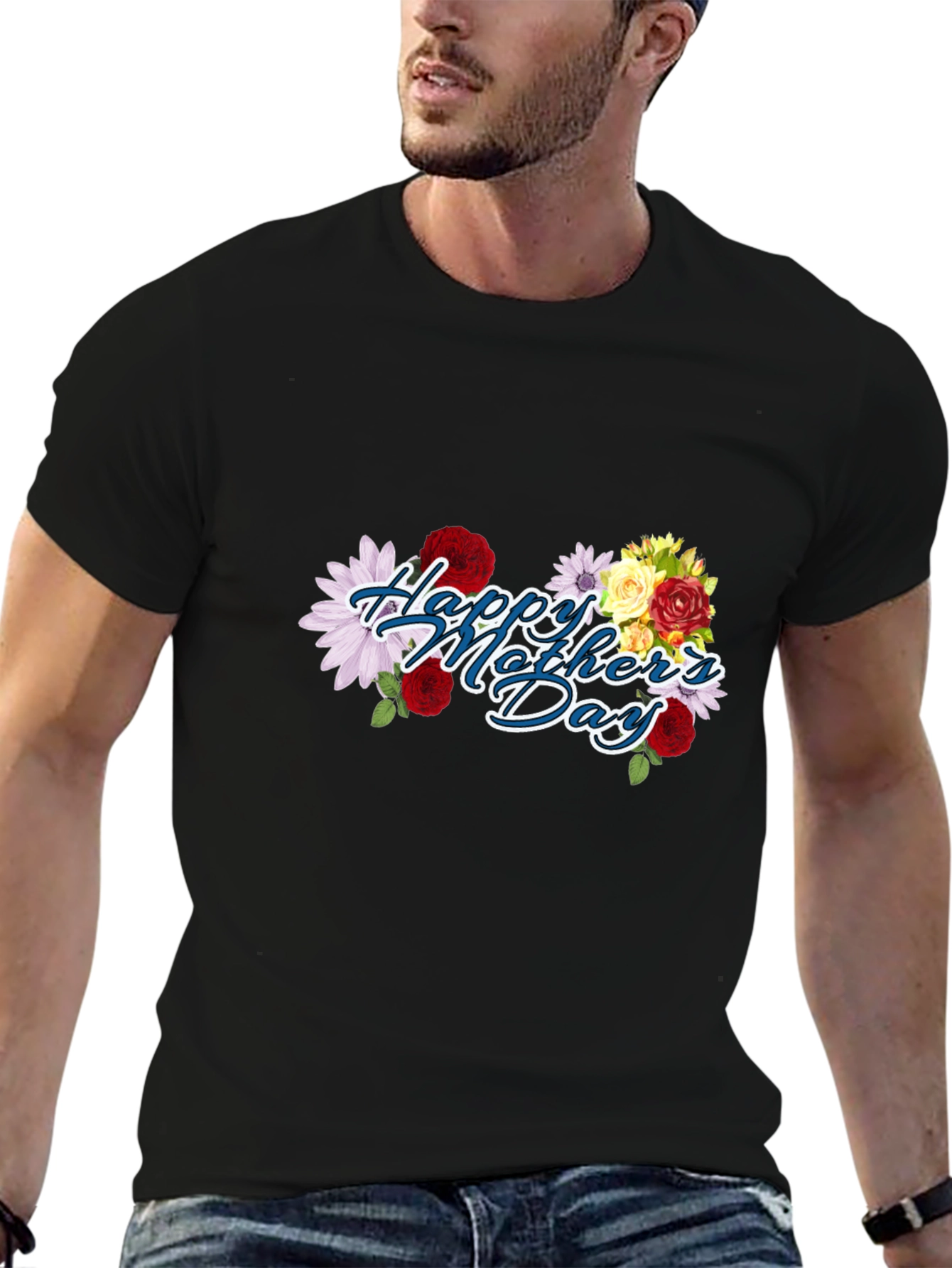 Happy Mothers Day Floral T-Shirt