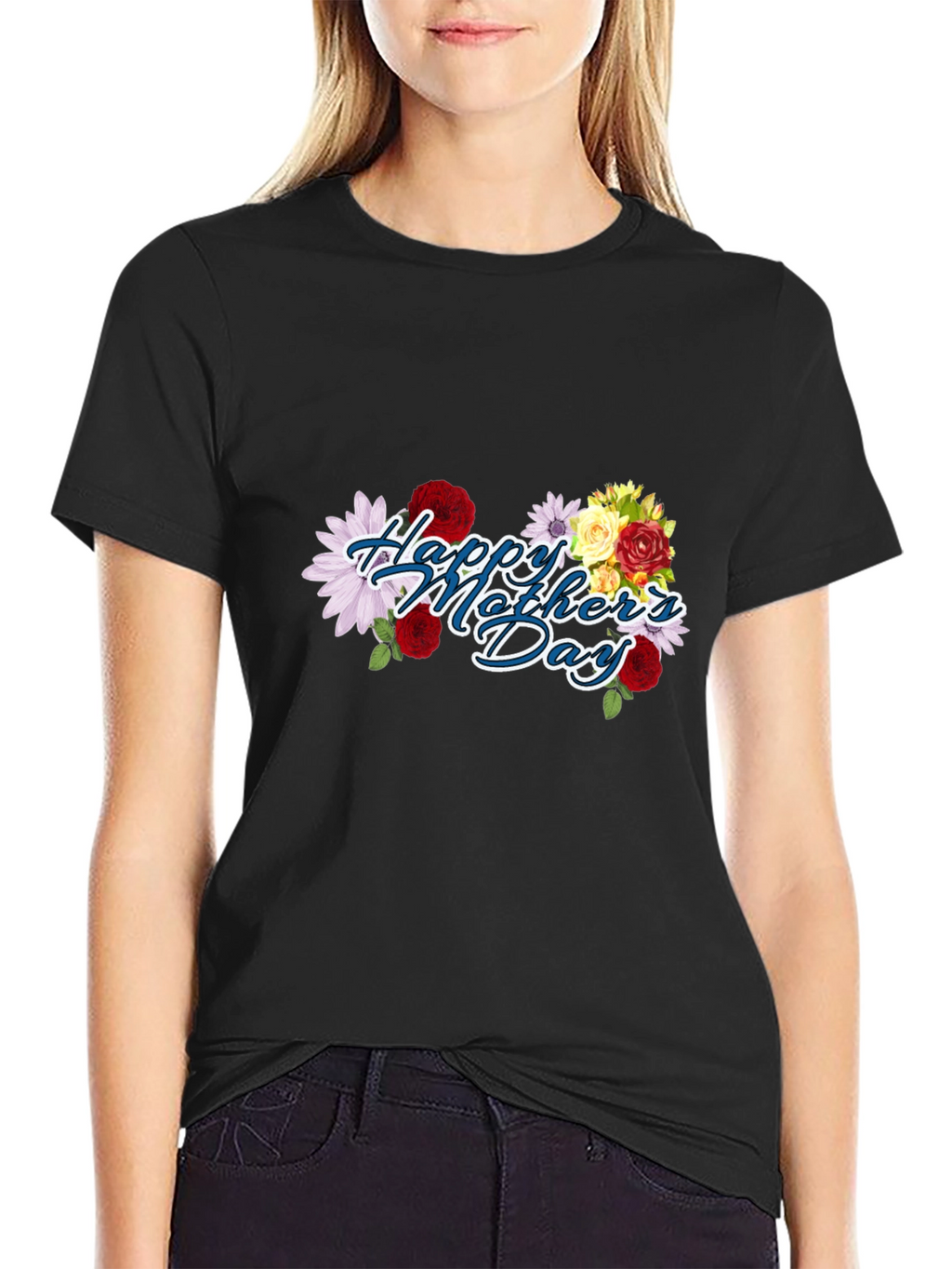 Happy Mothers Day Floral T-Shirt
