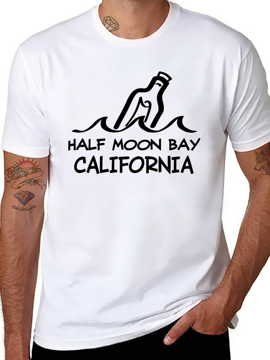 Half Moon Bay California Graphic T-Shirt