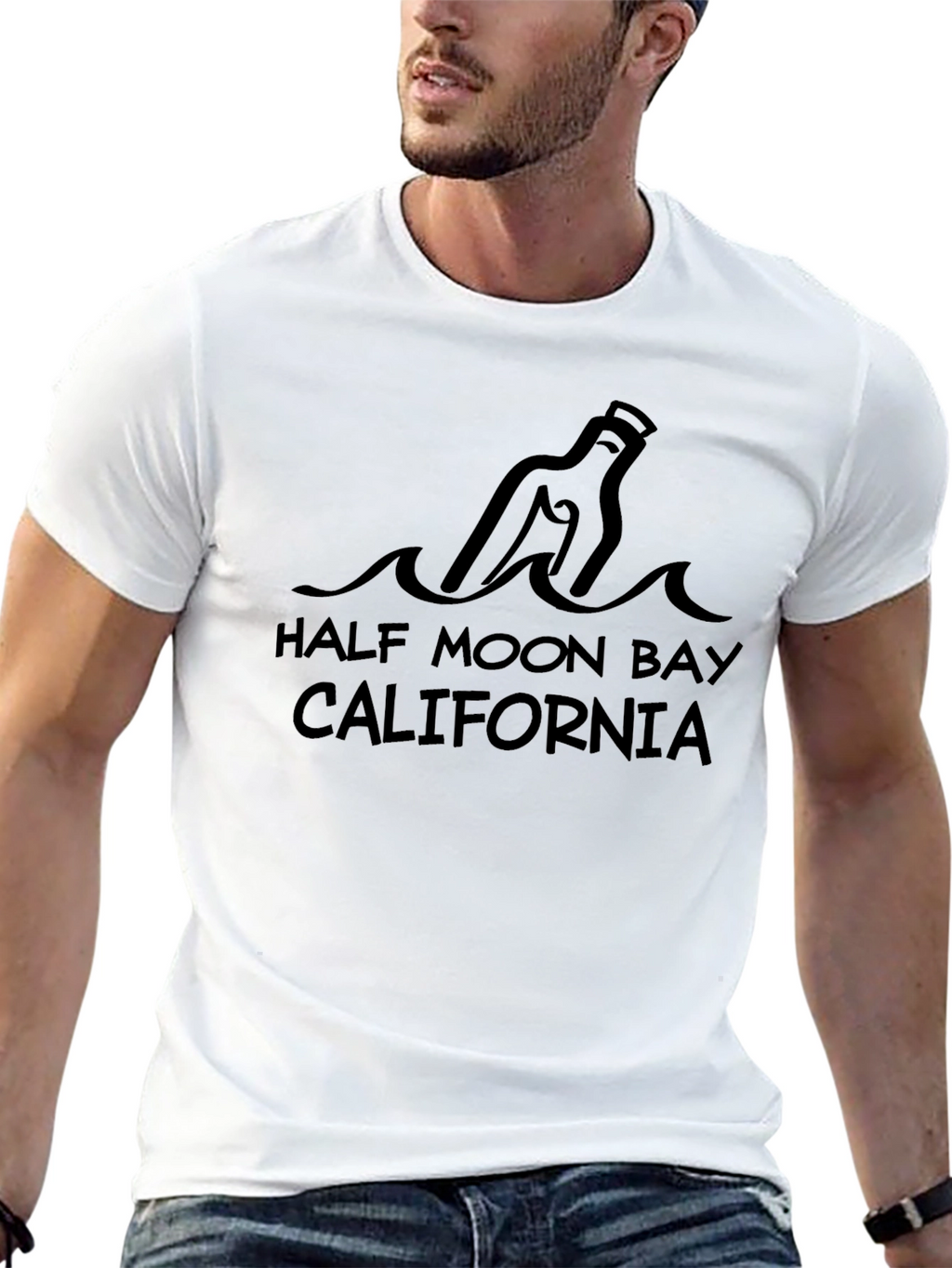 Half Moon Bay California Graphic T-Shirt