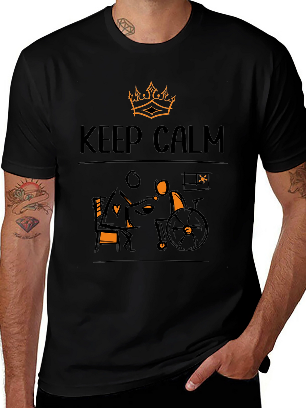 Keep Calm Wheelchair Support T-Shirt