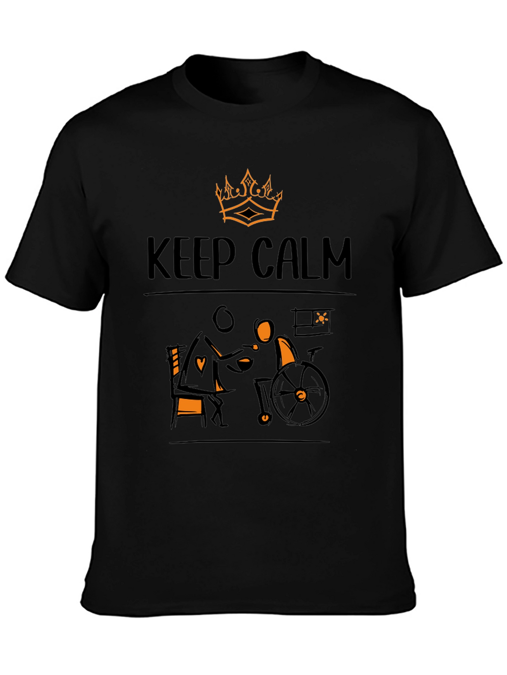 Keep Calm Wheelchair Support T-Shirt