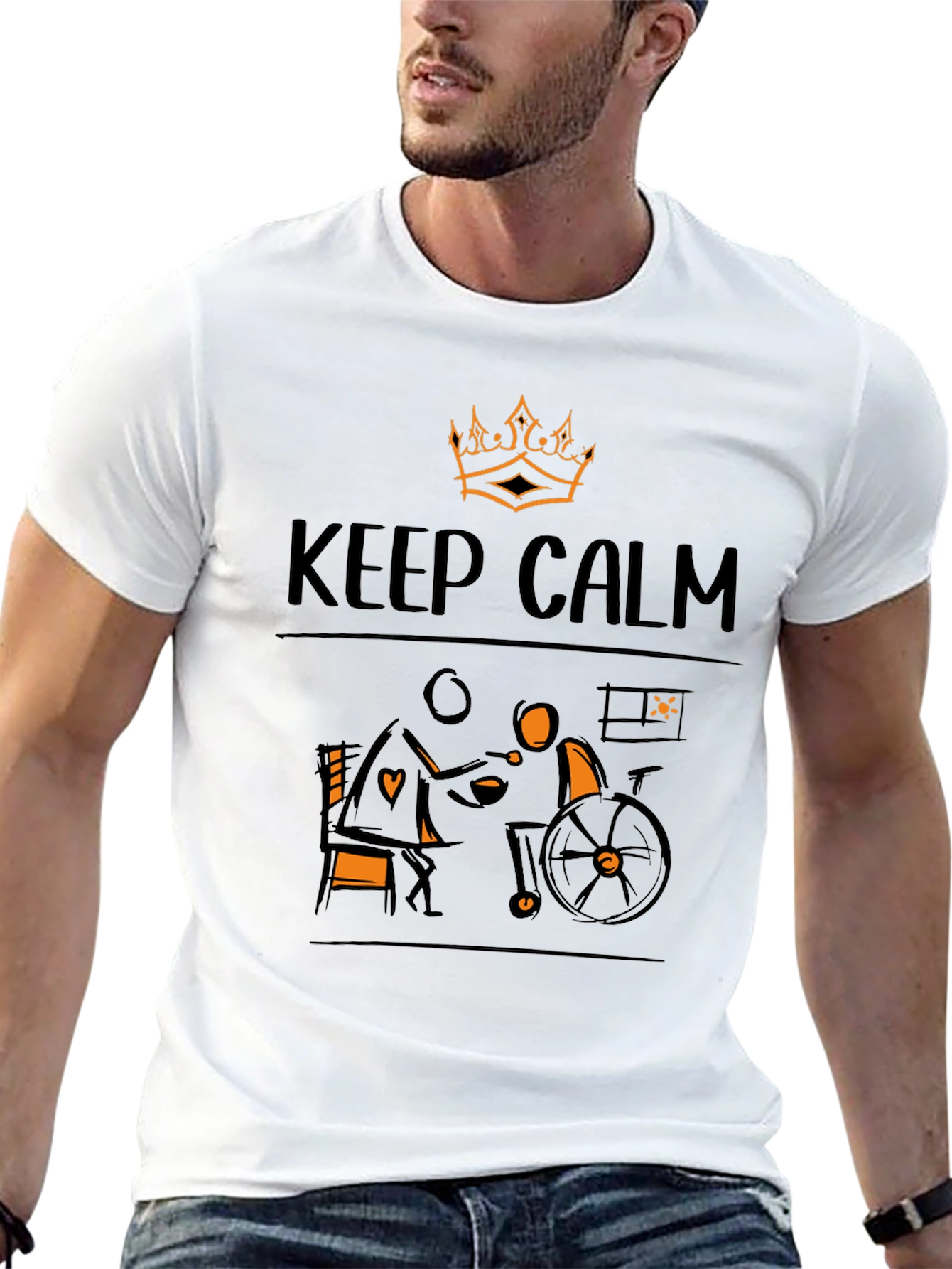 Keep Calm Wheelchair Support T-Shirt