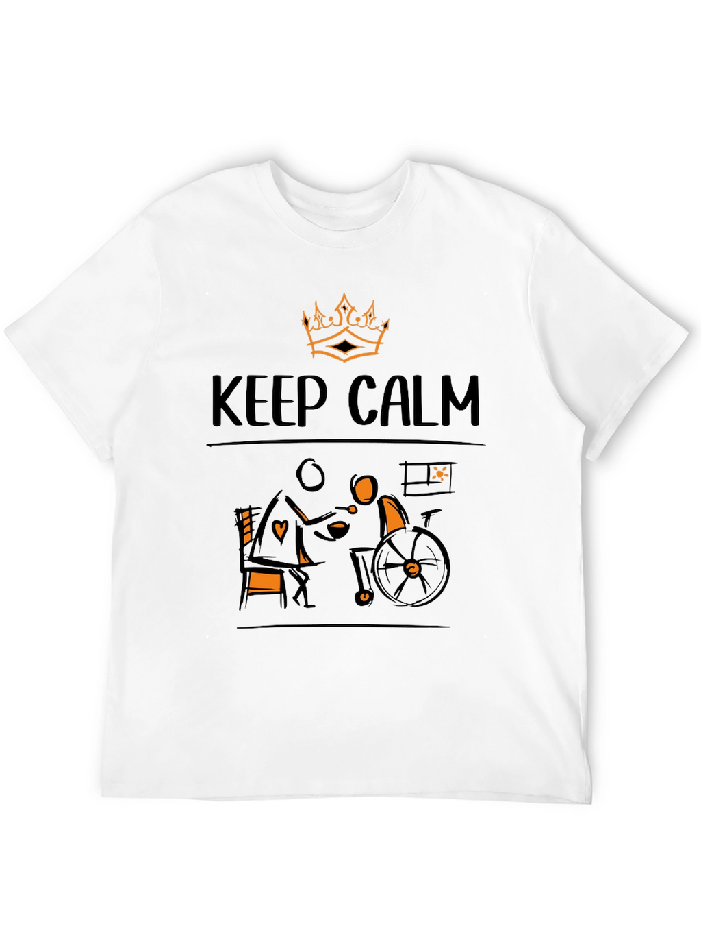 Keep Calm Wheelchair Support T-Shirt