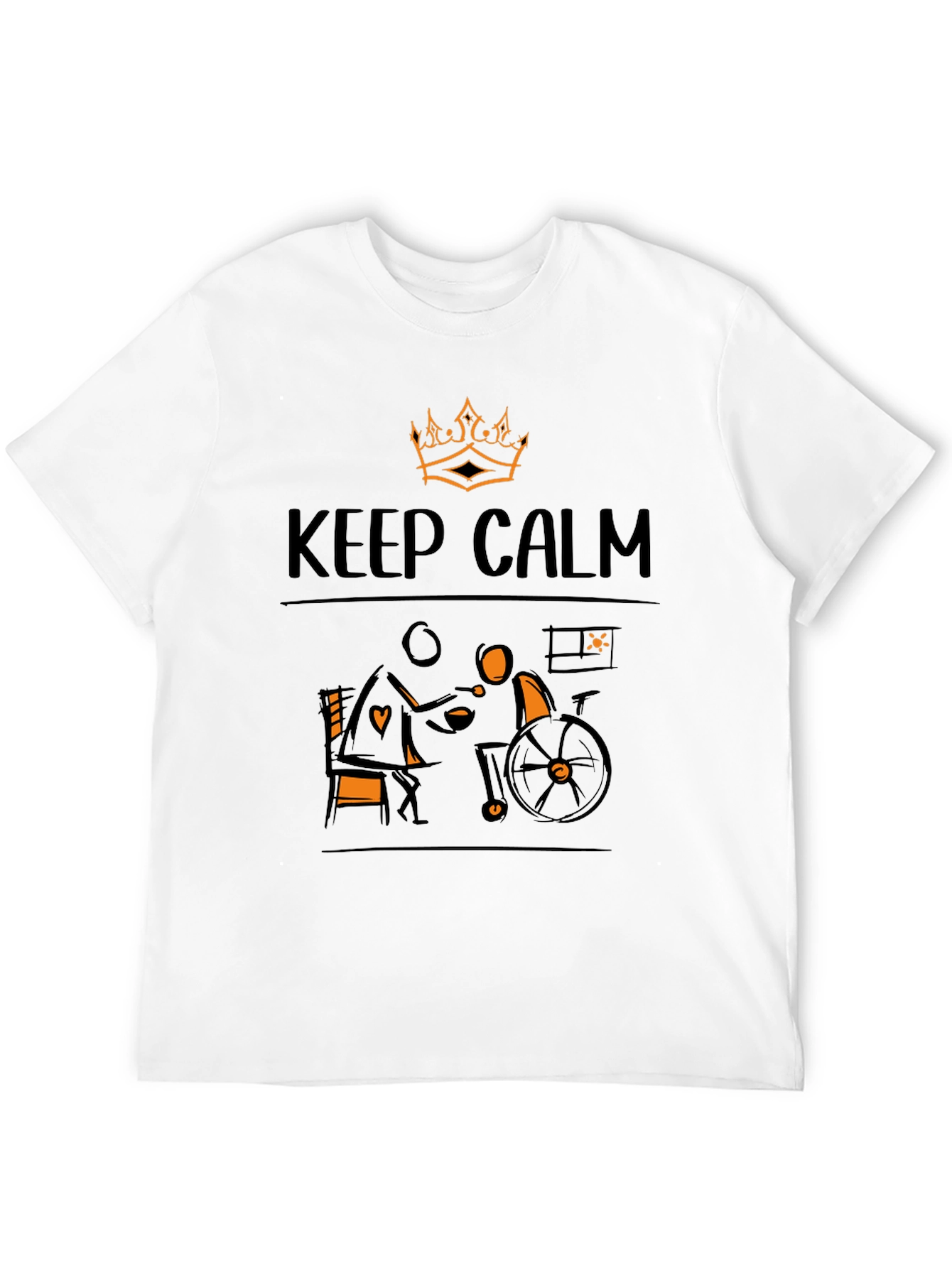 Keep Calm Wheelchair Support T-Shirt