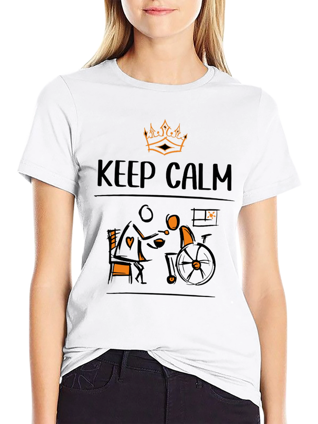 Keep Calm Wheelchair Support T-Shirt