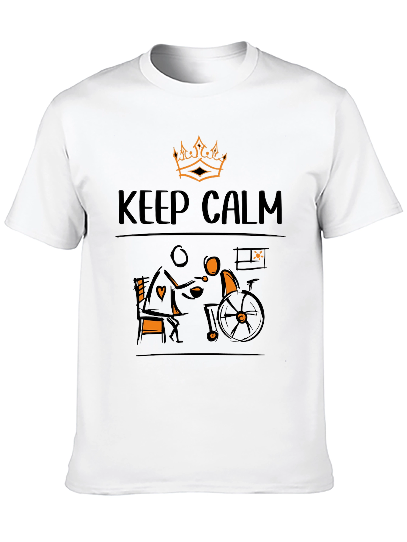 Keep Calm Wheelchair Support T-Shirt
