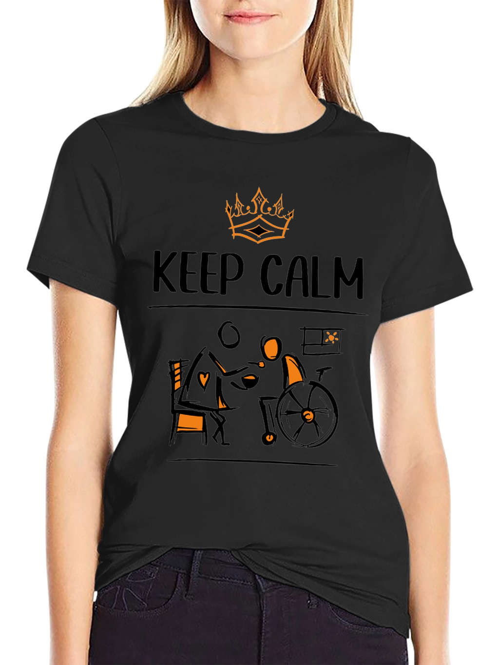 Keep Calm Wheelchair Support T-Shirt