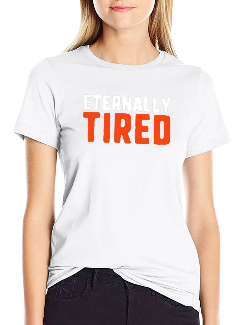 Eternally Tired Graphic Tee - Comfortable Cotton Blend