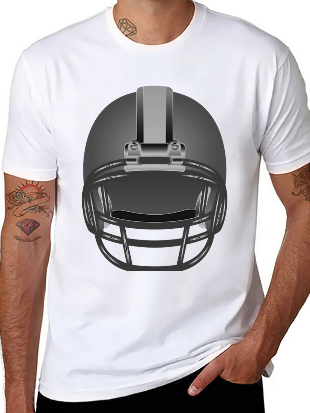 Football Helmet Graphic Tee