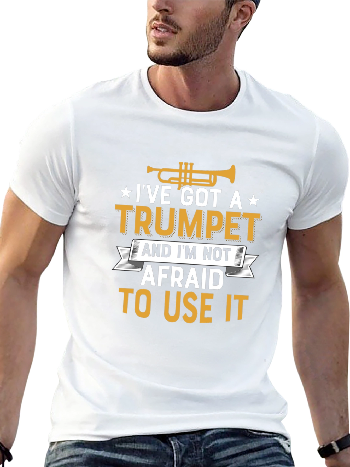 Ive Got A Trumpet Black Graphic T-Shirt