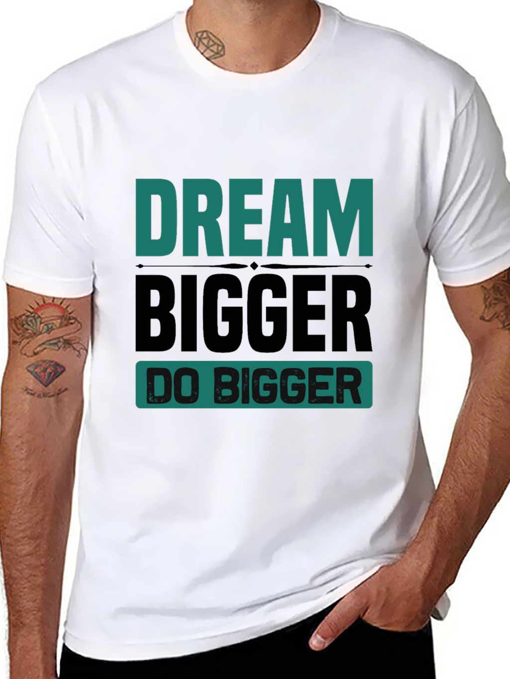 Dream Bigger Graphic Tee - Motivational T-Shirt