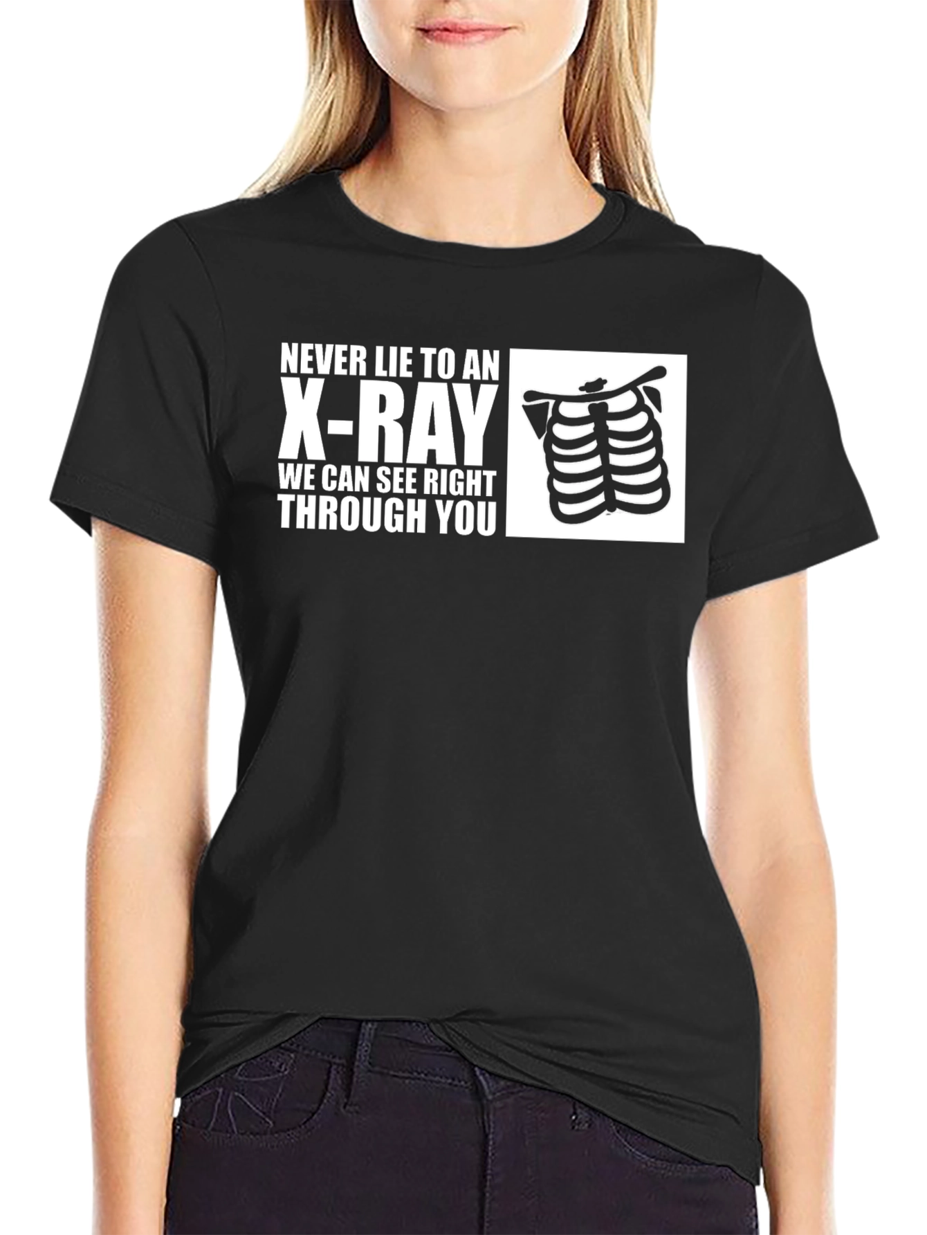 Funny X-Ray See Through You Graphic T-Shirt