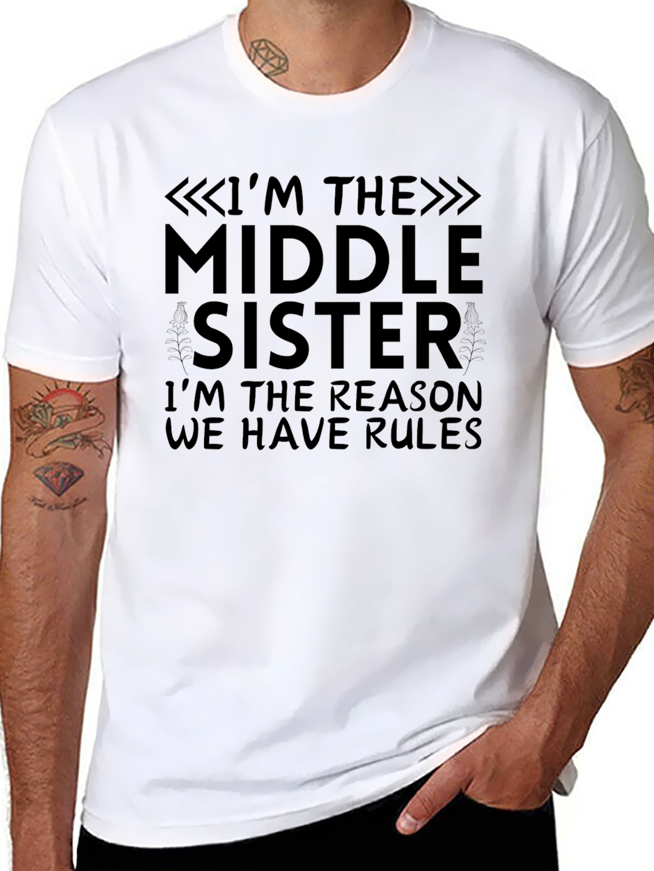 Middle Sister T-Shirt - Reason We Have Rules Tee