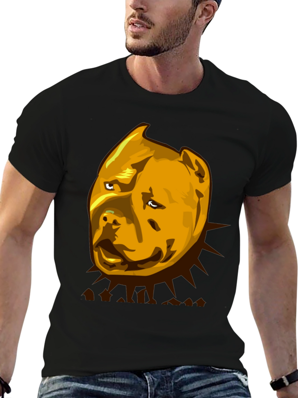 Pitbull Graphic Tee - Mens Black T-Shirt