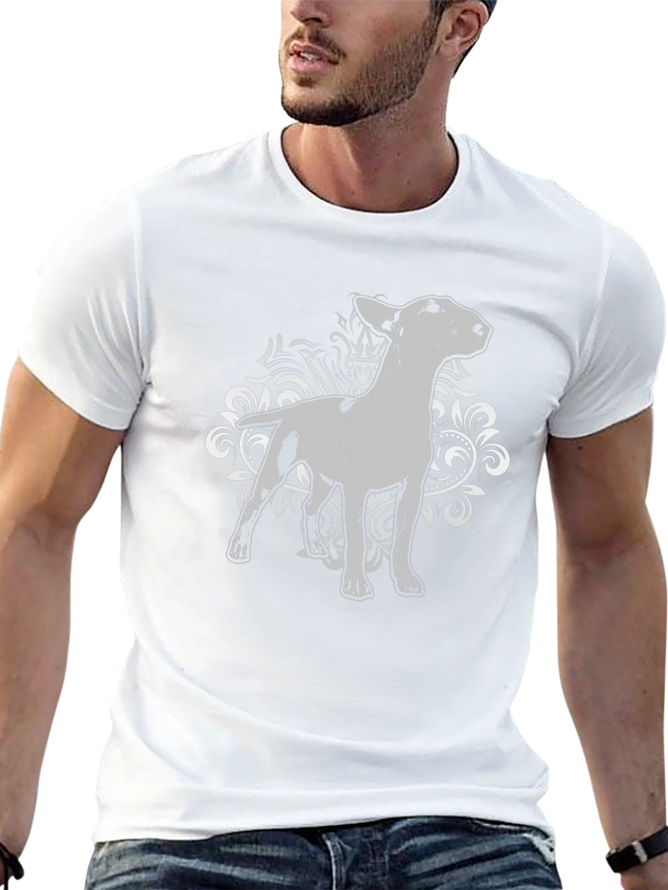 Dog Graphic Tee - Bull Terrier Design